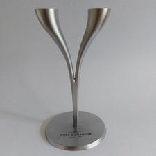 MOET & CHANDON Champagne Flute Glass Metal Stand Holder By Philippe Di Meo