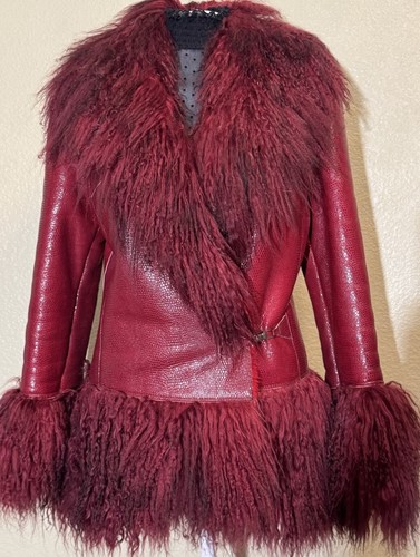 Real shearling textured - shearling,