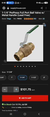 Viega propress 79935 - 5, bronze