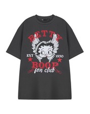 Betty Boop Grey Fan Club Short