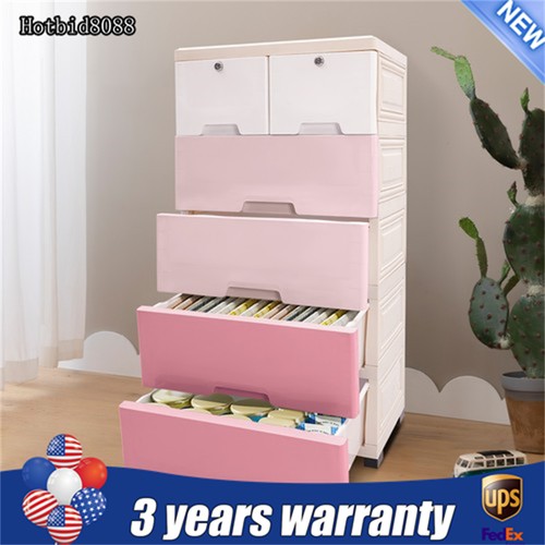Plastic drawers dresser tall - plastic,