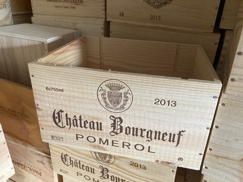 Wooden wine box crate - wine, 6