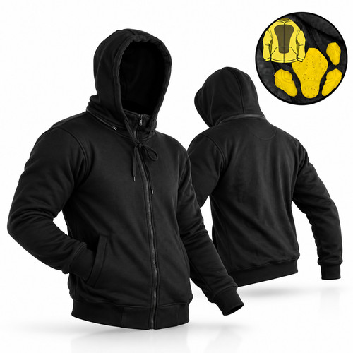 Mens black fleece - hoodie, with