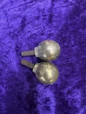 ANTIQUE BRASS  BED POST BALL FINIALS Screw Fitting