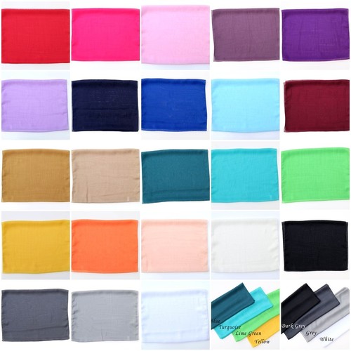 Women plain chiffon scarf - chiffon, silk