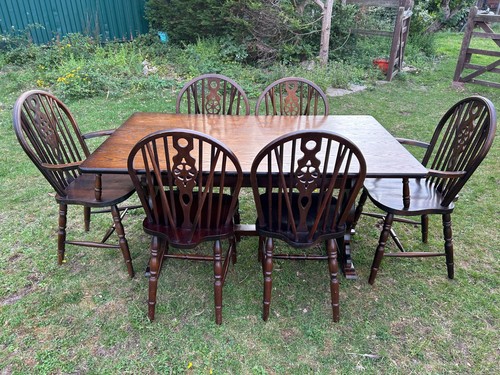 Refectory style six - chairs, &
