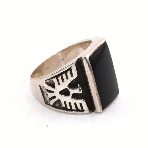 Men ring vintage 925 silver - ring,