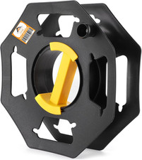 Heavy Duty Black Cable Reel Empty 25M - Cable Reel Holder for Hook up Leads, Cam