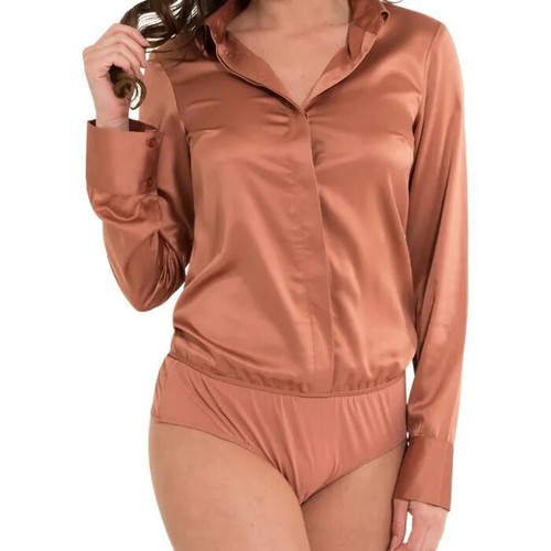 Lingadore rust satin - satin, blouse