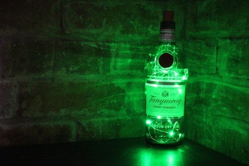 Tanqueray gin bottle lamp - gin, led