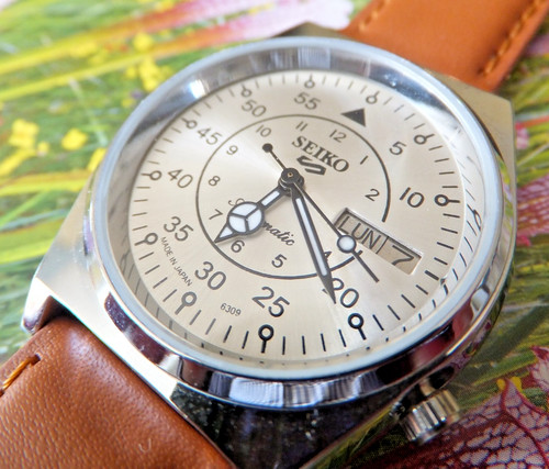 Seiko silver fleiger style - silver, "fleiger