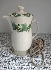 60s 70s Vintage Russell Hobbs Electric Coffee Percolator Wedgewood Napoleon Ivy