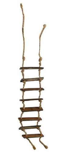 Dolls house old rope ladder - rope,