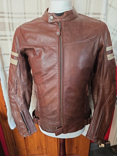 Richa cafe racer brown leather - racer,