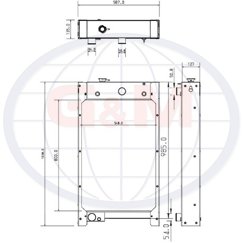 Radiator for caterpillar - for,