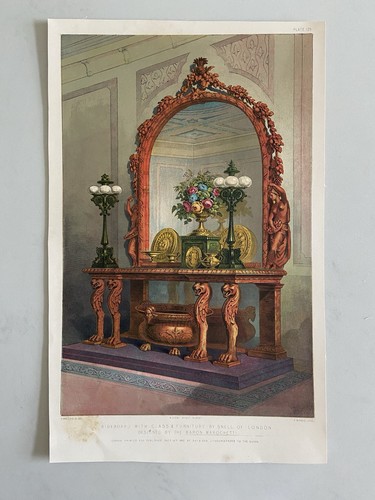 Antique victorian lithograph - victorian,