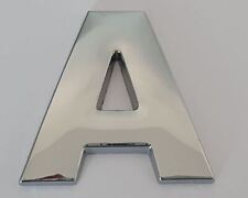 45 mm High 3D Quality Metal Chrome Self Adhesive Letters & Numbers Emblem Badge.