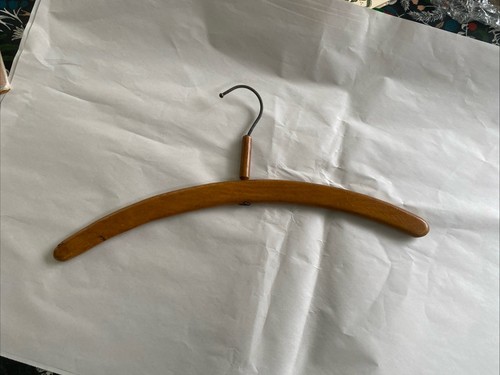 Vintage wooden coat hanger - wooden,