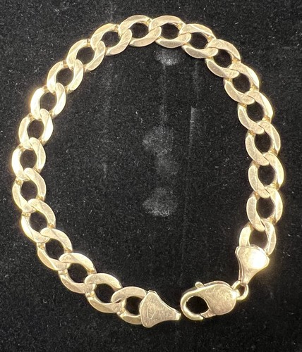 Solid 9ct yellow gold - yellow, curb