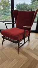 Rare Mid Century Ercol 294 Red