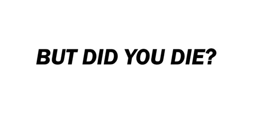 But did you - but,