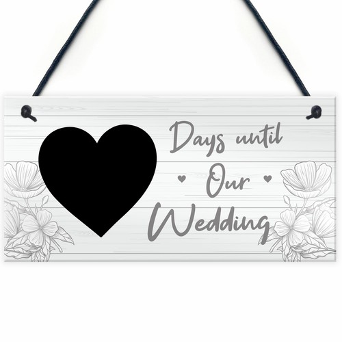 Wedding countdown chalkboard - countdown,
