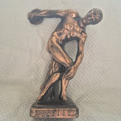 Vintage copper tone discobolus - vintage, copper-tone