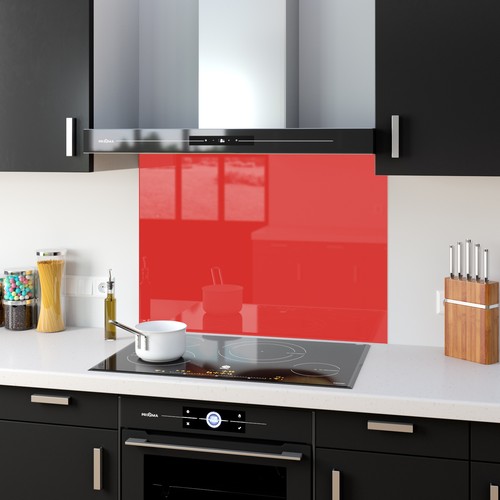 Kitchen glass splashback - glass,