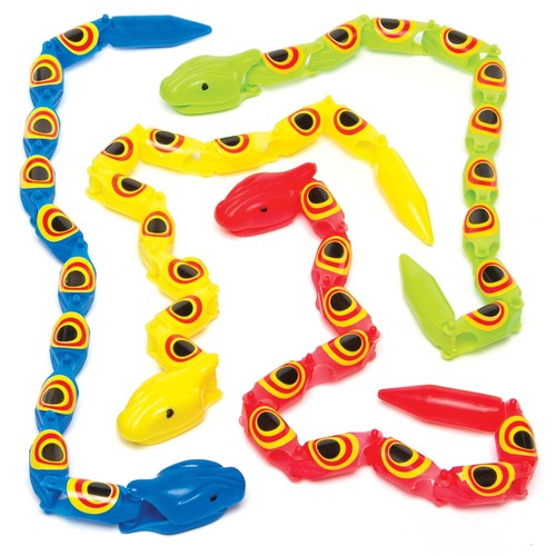 Ag654 jointed wiggly - jointed, snakes