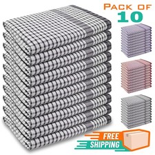 Tea Towels 10 Pack Cotton Dish