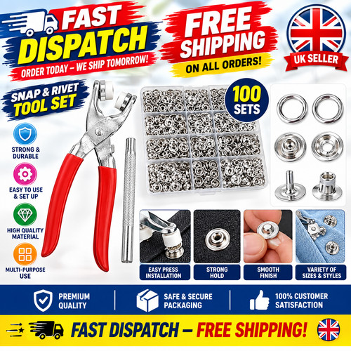 Snap fastener pliers kit - pliers,