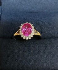 1 ct Pink Sapphire .25 ct