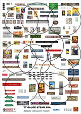 TT gauge Model Railway signs