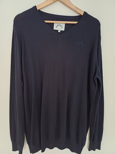 Brutus trimfit navy blue - blue, fine