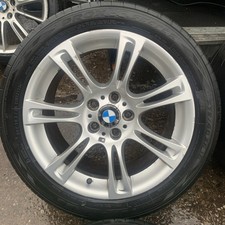 18'' GENUINE BMW 5 SERIES SILVER M SPORT F10 F11 ALLOY WHEELS TYRES ALLOYS