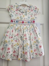 Bonnie Jean flowered smocked