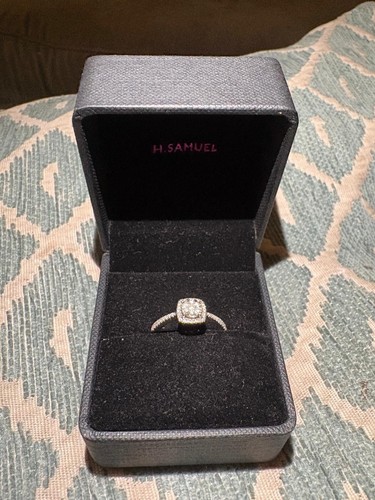 Samuel 9ct white gold - h.,