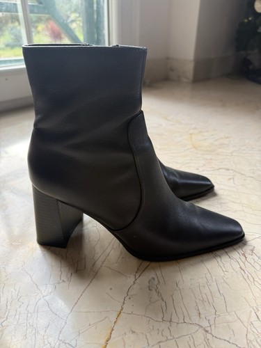 Mango leather ankle boots - mango,