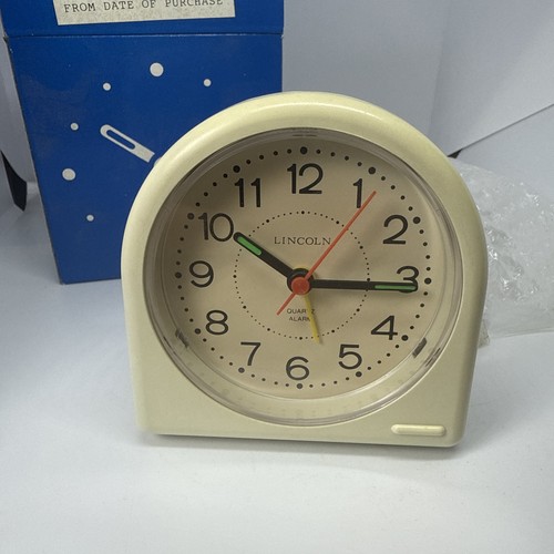 Vintage lincoln quartz alarm - vintage,