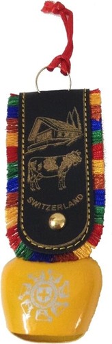 Yellow swiss cow - bell, car