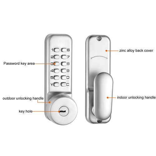 Mechanical digital door lock - mechanical,