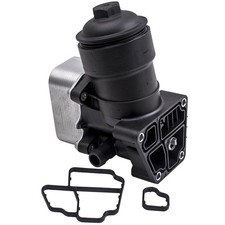 Oil Cooler Oil Filter Housing & Cap for VW Golf Audi A3 1.6 2.0 TDI 03L115389C