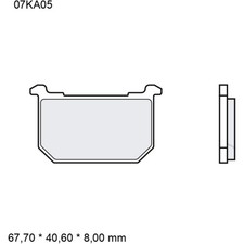 Brembo Brake Pad Carbon Ceramic 7326770 - High Performance Pad for: Kawasaki Z GT