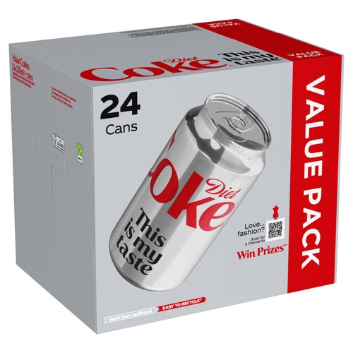 Diet coke soft drink cans - soft,