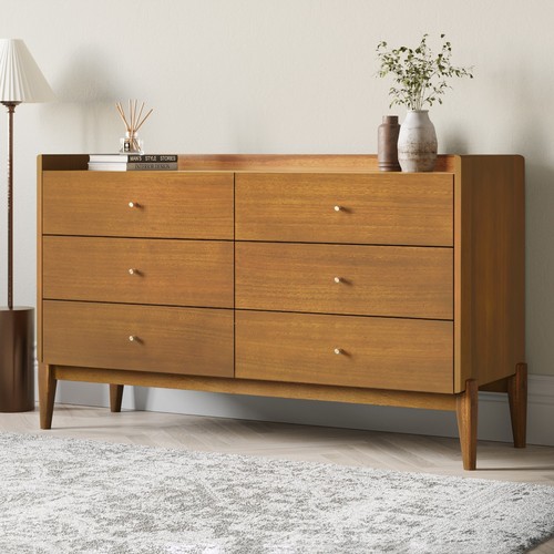 Wide wooden mid century - wide, 6