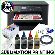 Sublimation Bundle: Epson WF-7310 A3+ Printer + non-oem Ink, ICC, Cartridges