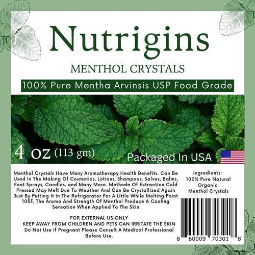 Nutrigins menthol crystal oz - 4,