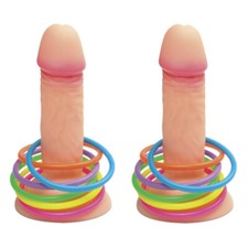 2 X PENIS WILLY RING TOSS