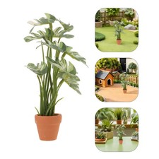  2 Pcs Fake Plants Dollhouse