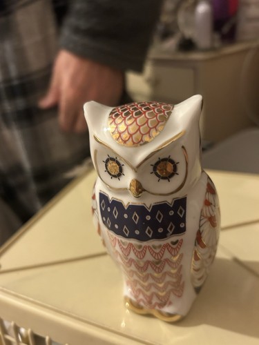 Ceramic owl figurine - ceramic,